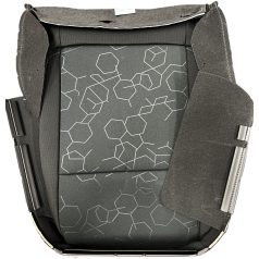   Borítóhuzat - Üléspárna, alsó Jobb (HEXAGON/GECKO / EBONY) Ford B-Max 2012-2017