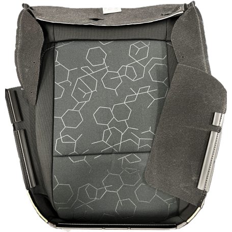 Borítóhuzat - Üléspárna, alsó Jobb (HEXAGON/GECKO / EBONY) Ford B-Max 2012-2017